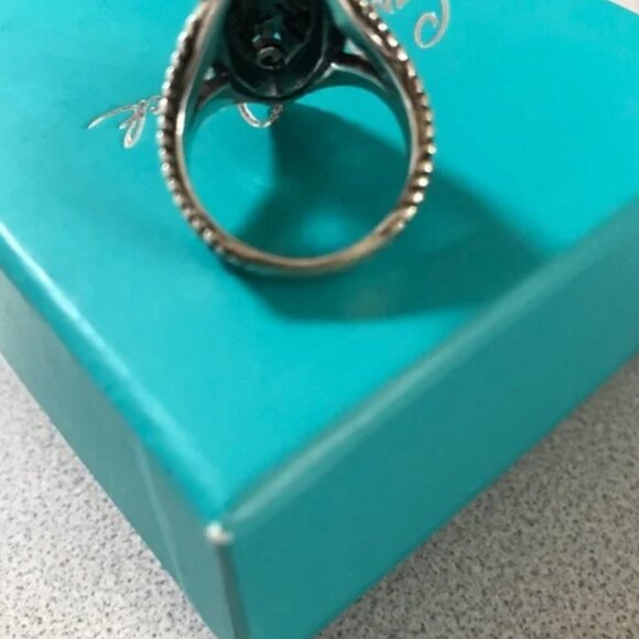 Carolyn Pollack Silver Rodeo Ring size 7 NIB - Picture 3 of 4
